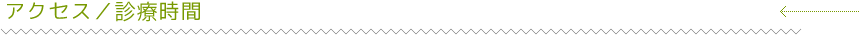 アクセス/診療時間